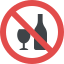 no alcohol