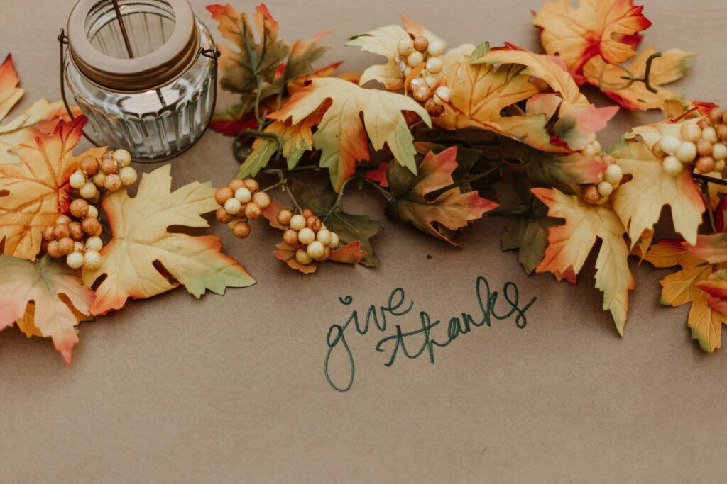Mindfulness with a gratitude journal